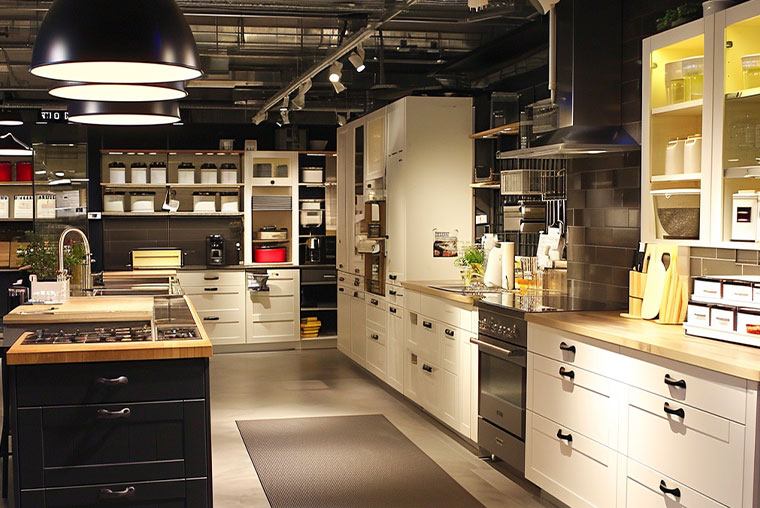 Tempe Arizona Designer Mixing Textures and Patterns in Custom IKEA