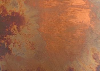 Our Kitchen Copper Satin Aged patina metal finish